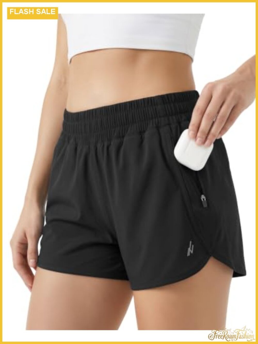 Women's High Waisted Quick Dry Athletic Shorts 4-Way Stretch Running